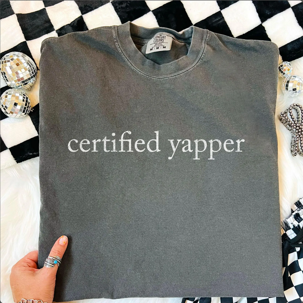 Certified Yapper Graphic Tee Ivory