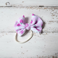 Strawberry Gingam Headband Bow