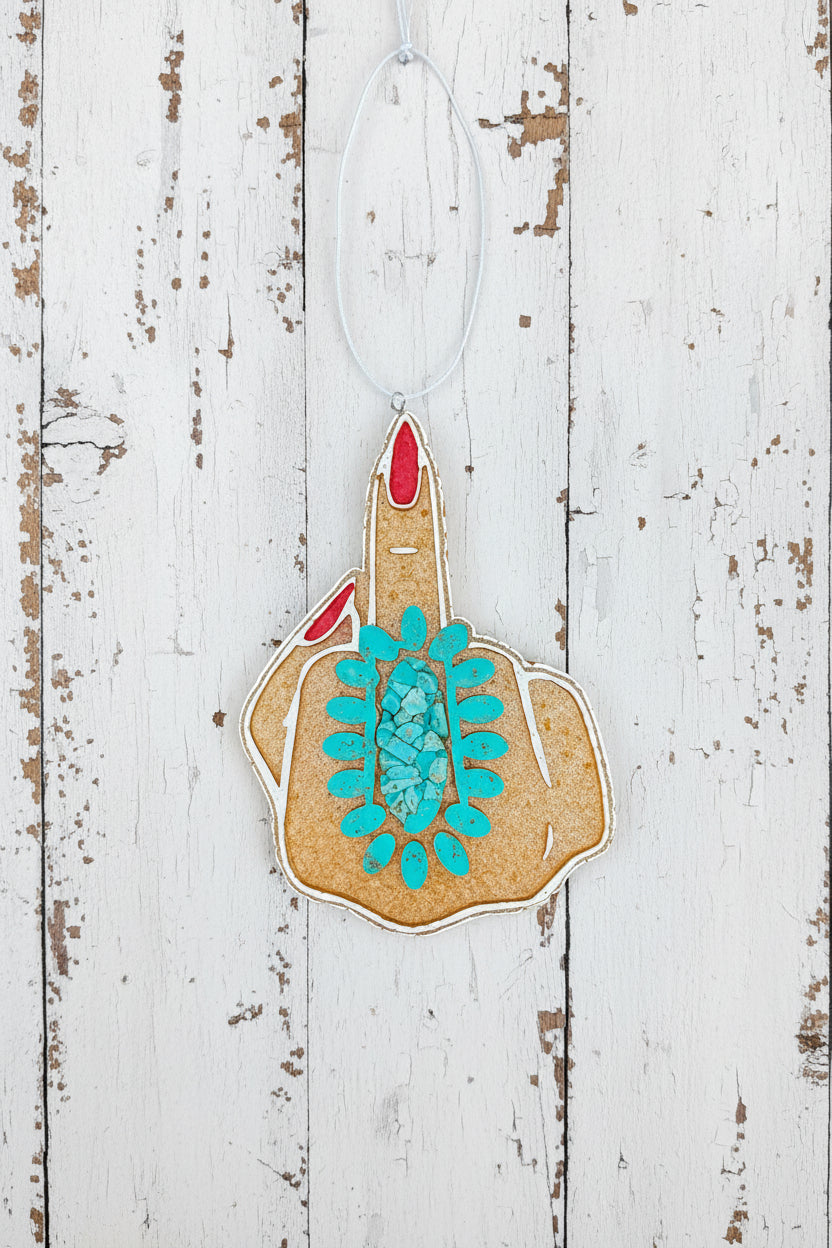 Turquoise Middle Finger Freshie