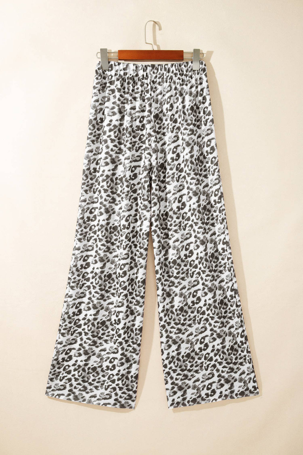 LEOPARD PRINT WIDE LEG PANTS