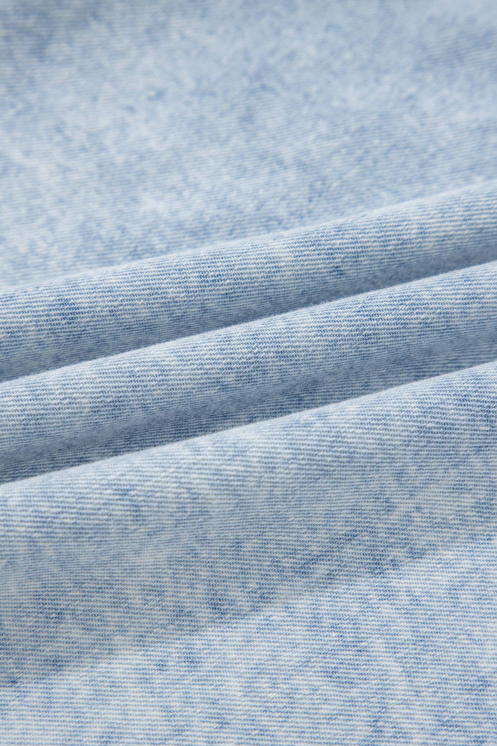DENIM PLEATED TOP