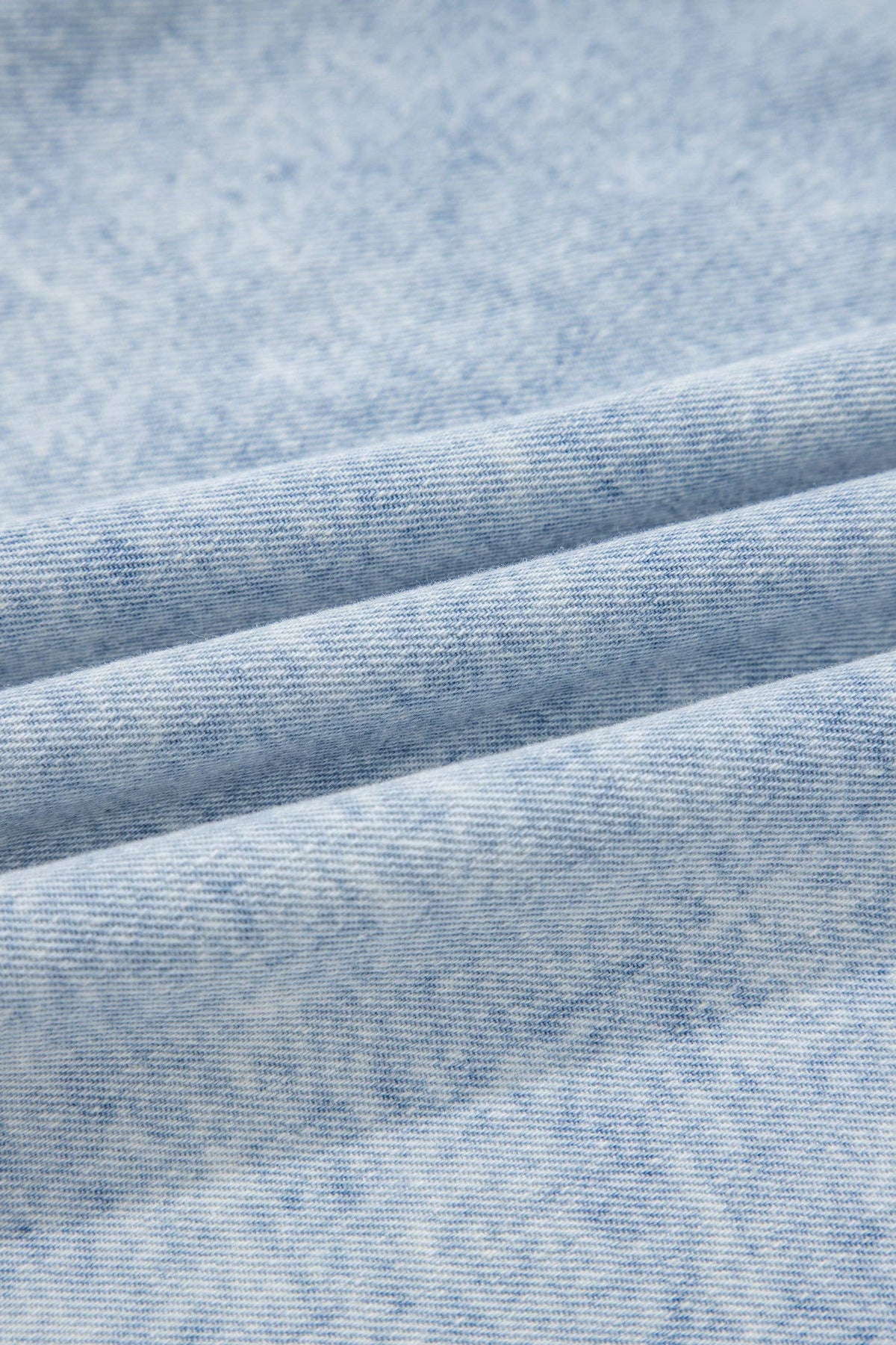 DENIM PLEATED TOP